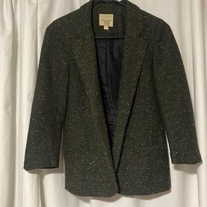 Tweed green blazer